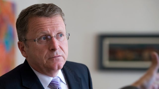 Porträt von Maxime Zuiber, Stadtpräsident von Moutier. Porträt von Maxime Zuiber, Stadtpräsident von Moutier.