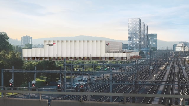 Das neue Stadion der ZSC Lions liegt direkt an den Bahngleisen in Zürich-Altstetten. Das neue Stadion der ZSC Lions liegt direkt an den Bahngleisen in Zürich-Altstetten.