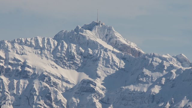Schnee auf den Säntis. Schnee auf den Säntis.