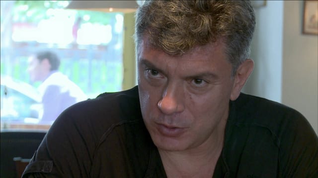 Porträt des ermordeten Politikers Boris Nemzow Porträt des ermordeten Politikers Boris Nemzow