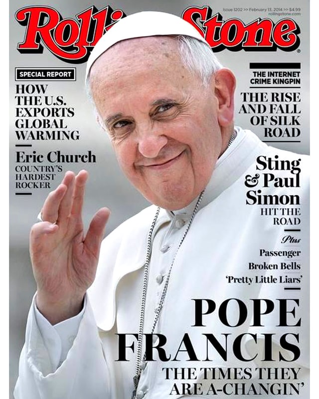 Porträt papst auf Titelbild Porträt papst auf Titelbild