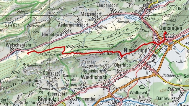 Etappe 5: Bechburg – Welschenrohr Etappe 5: Bechburg – Welschenrohr