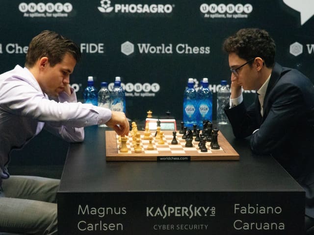 Carlsen und Caruana Carlsen und Caruana