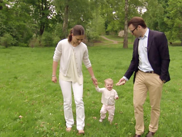 Kronprinzessin Victoria und Daniel und Prinzessin Estelle Kronprinzessin Victoria und Daniel und Prinzessin Estelle