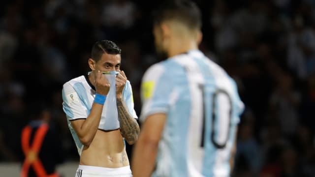 Angel di Maria und Sergio Agüero sind geknickt Angel di Maria und Sergio Agüero sind geknickt
