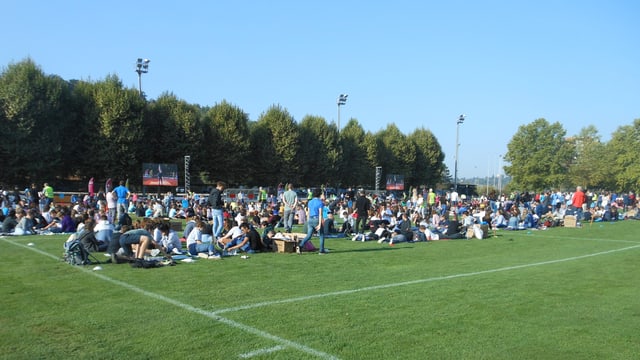 Kinder auf dem Fussballfeld. Kinder auf dem Fussballfeld.