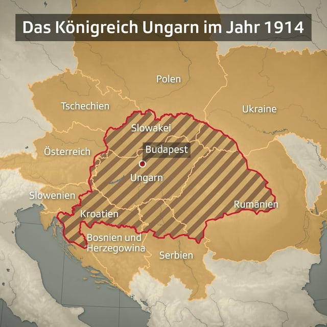 Ungarn-Karte