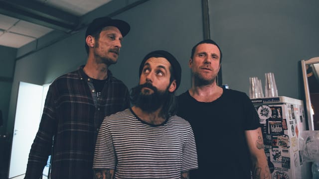 «Sounds!»-Moderator Andir Rohrer traf die Sleaford Mods vor dem Konzert im Salzhaus Winterthur am 11. Mai 2017. «Sounds!»-Moderator Andir Rohrer traf die Sleaford Mods vor dem Konzert im Salzhaus Winterthur am 11. Mai 2017.