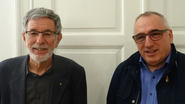 Johannes Flury e Martin Gabriel - Il president ed il nov secretari general (da san.). Johannes Flury e Martin Gabriel - Il president ed il nov secretari general (da san.).