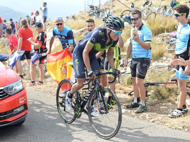 Richard Carapaz an der Vuelta 2017. Richard Carapaz an der Vuelta 2017.