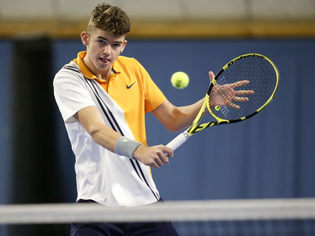 Der noch nicht 16-jährige Jérôme Kym. Der noch nicht 16-jährige Jérôme Kym.