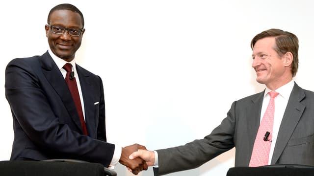 Tidjane Thiam und Brady Dougan. Tidjane Thiam und Brady Dougan.