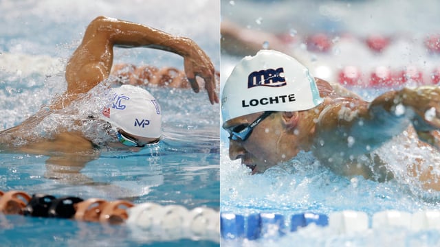Michael Phelps und Ryan Lochte. Michael Phelps und Ryan Lochte.