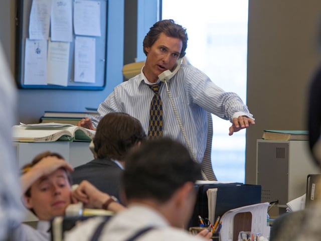 In «The Wolf of Wall Street» spielte McConaughey eine Szene lang Leonardo DiCaprio an die Wand. In «The Wolf of Wall Street» spielte McConaughey eine Szene lang Leonardo DiCaprio an die Wand.