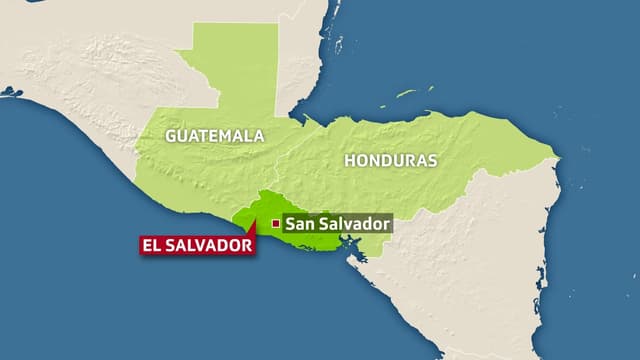 Karte mit El Salvador, Guatemala und Honduras Karte mit El Salvador, Guatemala und Honduras