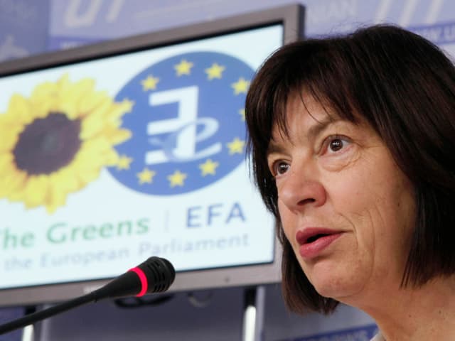 Rebecca Harms während einer Fragestunde im EU-Parlament Rebecca Harms während einer Fragestunde im EU-Parlament