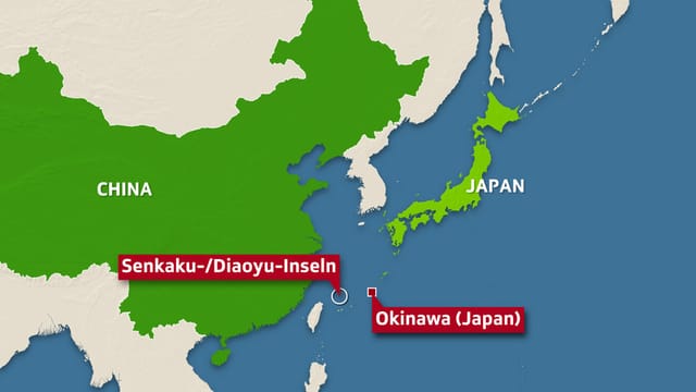 Karte der Senkaku-/Diaoyu-Inseln Karte der Senkaku-/Diaoyu-Inseln