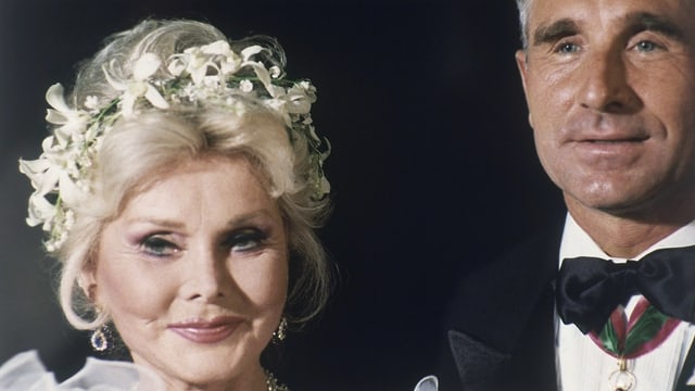 hochzeitsfoto Zsa Zsa Gabor und Frédéric Prinz von Anhalt. hochzeitsfoto Zsa Zsa Gabor und Frédéric Prinz von Anhalt.