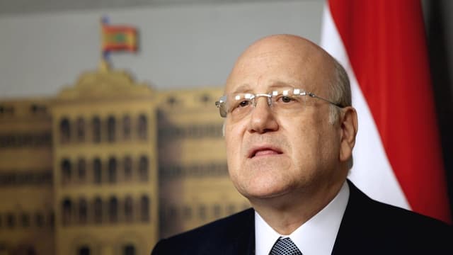 Libanesischer Ministerpräsident Nadschib Mikati. Libanesischer Ministerpräsident Nadschib Mikati.