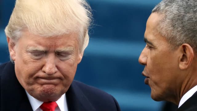 Trump und Obama 2017. Trump und Obama 2017.