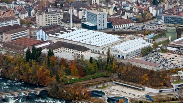 Alstom-Gebäude von oben. Alstom-Gebäude von oben.