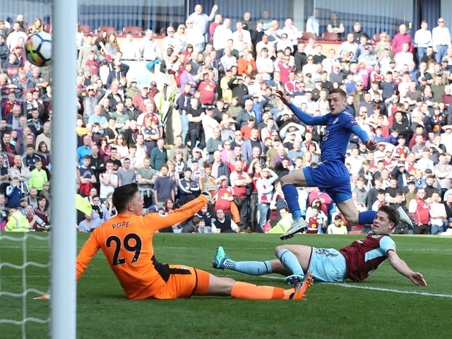 Vardy erzielt ein Tor