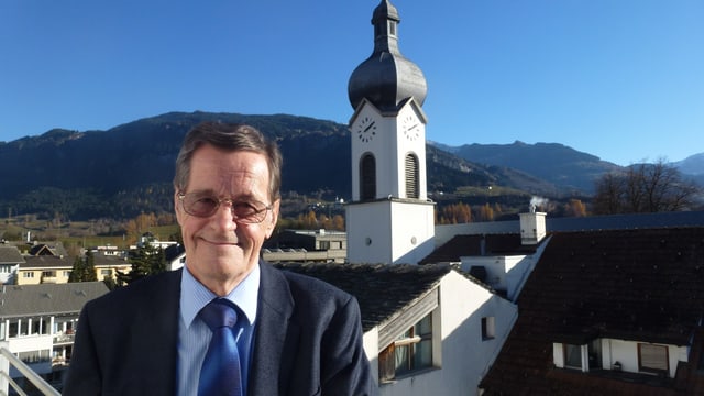 Werner Degonda, il president da la vischnanca burgaisa da Ilanz/Glion. Werner Degonda, il president da la vischnanca burgaisa da Ilanz/Glion.