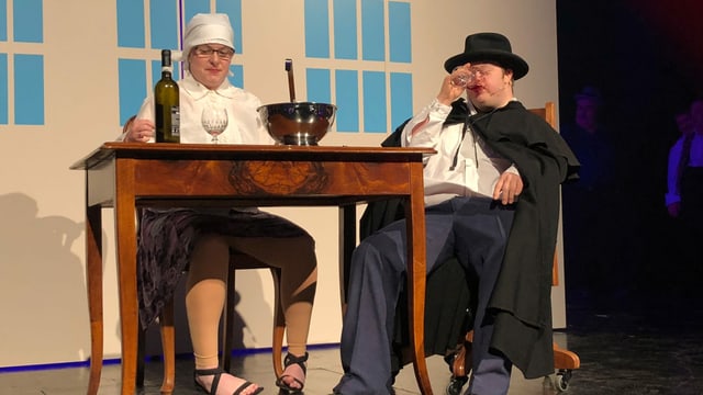 Probe des Musik-Theaters Anna und der Richter in Appenzell Probe des Musik-Theaters Anna und der Richter in Appenzell