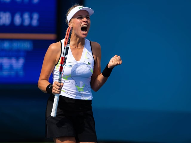 Anett Kontaveit aus Estland spielt in Amerika stark auf. Anett Kontaveit aus Estland spielt in Amerika stark auf.