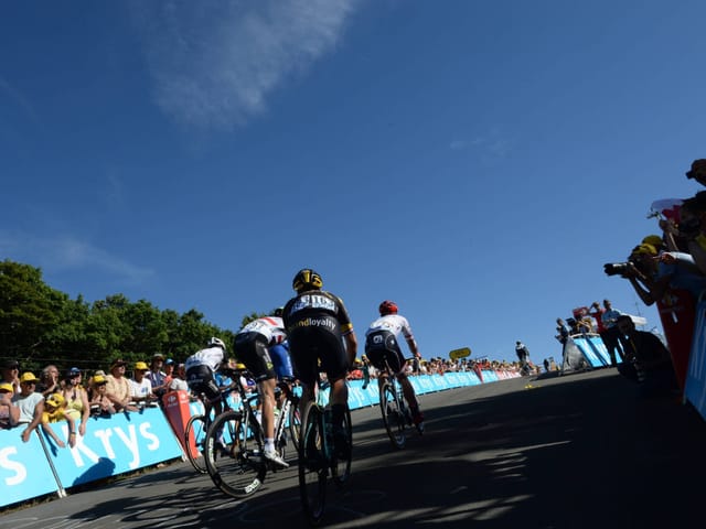 Die steilen letzten Meter hoch zur Planche des Belles Filles. Die steilen letzten Meter hoch zur Planche des Belles Filles.
