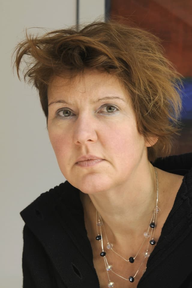 Porträtaufnahme der Philosophin Dagmar Borchers. Porträtaufnahme der Philosophin Dagmar Borchers.