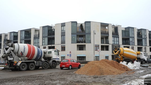 Baustelle in Polen Baustelle in Polen