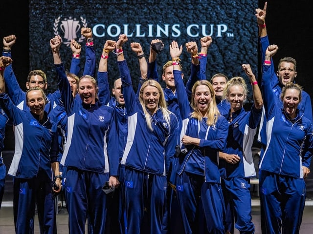 Die Athletinnen und Athleten des Team Europe. Die Athletinnen und Athleten des Team Europe.