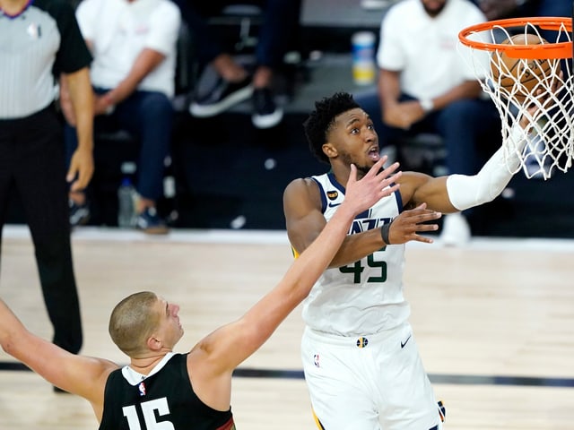 Utahs Donovan Mitchell. Utahs Donovan Mitchell.