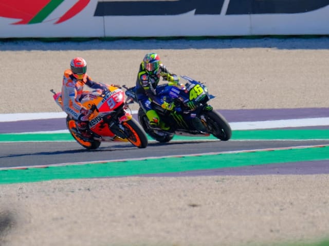 Marc Marquez und Valentino Rossi. Marc Marquez und Valentino Rossi.