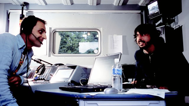 Dave Grohl im Sendebus von SRF 3 Dave Grohl im Sendebus von SRF 3
