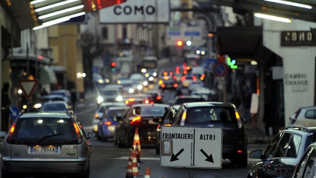 Der Grenzübergang in Chiasso. Der Grenzübergang in Chiasso.