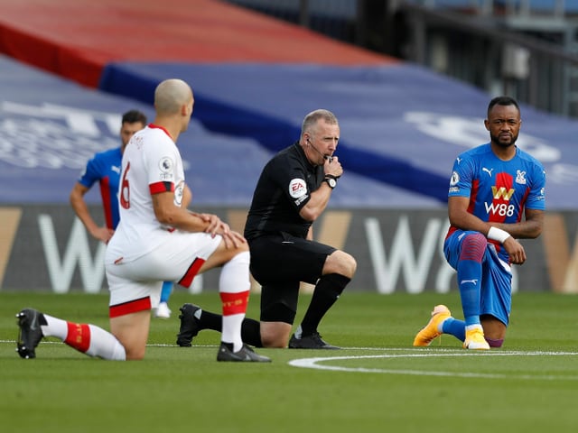 Kniefall im Spiel zwischen Crystal Palace und Southampton