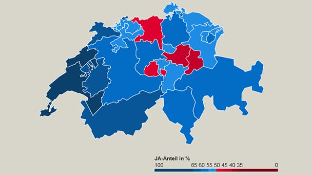 So haben die Kantone abgestimmt – Grafik. So haben die Kantone abgestimmt – Grafik.