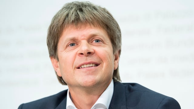 Jürg Grossen in Nahaufnahme. Jürg Grossen in Nahaufnahme.