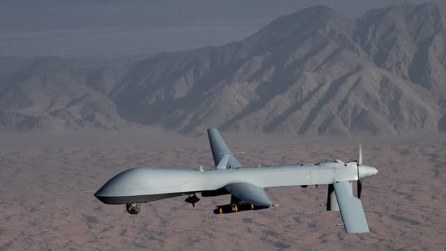 Eine US-Drohne von Typ Predator im Einsatz. Eine US-Drohne von Typ Predator im Einsatz.