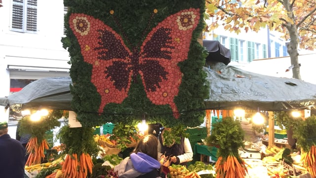 Schmetterling aus Rüebli Schmetterling aus Rüebli