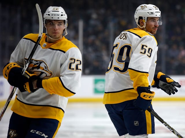 Kevin Fiala (links) und Roman Josi Kevin Fiala (links) und Roman Josi