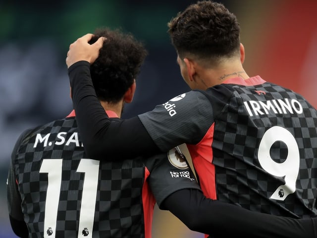 Mohamed Salah und Roberto Firmino. Mohamed Salah und Roberto Firmino.