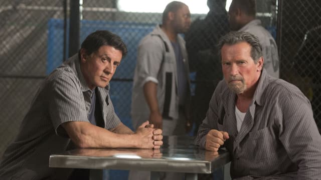Sylvester Stallone und Arnold Schwarzenegger im neuen Gefängnis-Action-Movie: «Escape Plan». Sylvester Stallone und Arnold Schwarzenegger im neuen Gefängnis-Action-Movie: «Escape Plan».