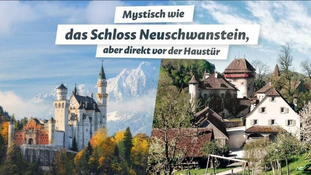 Plakat mit Burgen Plakat mit Burgen