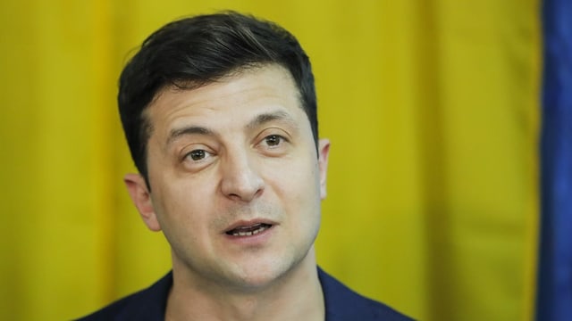 Wolodymyr Selenskyj im Porträt. Wolodymyr Selenskyj im Porträt.