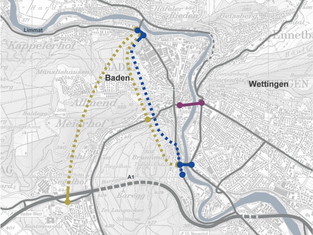 Karte von Baden. Karte von Baden.