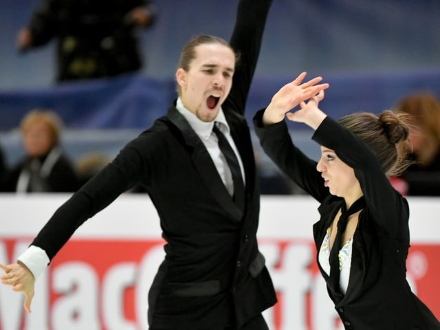 Die Schweizer Eistänzer Victoria Manni und Carlo Röthlisberger. Die Schweizer Eistänzer Victoria Manni und Carlo Röthlisberger.