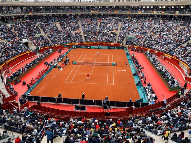 Ein Blick in die Stierkampfarena in Valencia. Ein Blick in die Stierkampfarena in Valencia.